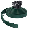 Flexible Rasenkante Beeteinfassungen Kunststoff, mit 40 Erdanker, Länge 20m Höhe 5cm, Grün - vuunot.com