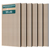 6er Set Akustikpaneele 120 × 60 × 2,1 cm, Akustik Wandpaneele in Holzoptik Weiß-Eiche - vuunot.com