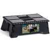 Tritthocker Klappbar Klapphocker faltbar mit integriertem Griff 39,5 x 24 x 13 cm Schwarz - vuunot.com