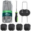 150 U-Erdanker Heringe mit 75 Scheiben 150×30 mm Verzinktes Metall - vuunot.com