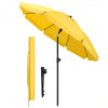 Sonnenschirm Strandschirm 200cm mit Tragetasche und Bodenanker Gelb - vuunot.com