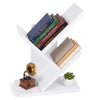 Bücherregal Baumform Standregal Bücher Regal 30x16x40,5 cm Weiß - vuunot.com