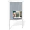 Insektenschutzrollo Fenster PVC Rahmen zuschneidbar  L80 x H130 cm Weiß - vuunot.com