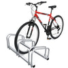 Fahrradständer für 3 Fahrräder, Boden und Wandmontage, Silber - vuunot.com