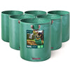 500 Liter Gartensack Gartenabfallsack mit Griffen, Laubsack für Grünabfall, 6er Set - vuunot.com