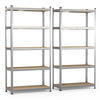 5-stufiges Schwerlastregal 2er Set verstärkt, Lagerregal 180x90x40cm, 2500kg belastbar - vuunot.com