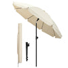 Sonnenschirm Strandschirm 200cm mit Tragetasche und Bodenanker Beige - vuunot.com