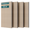 4er Set Akustikpaneele 120 × 60 × 2,1 cm, Akustik Wandpaneele in Holzoptik Weiß-Eiche - vuunot.com