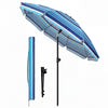 Sonnenschirm Strandschirm 200cm mit Tragetasche und Bodenanker Blaue Streifen - vuunot.com