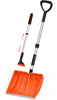 Schneeschieber Set Schneeschaufel + Teleskop Eiskratzer Orange - vuunot.com