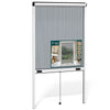 Insektenschutzrollo Fenster Aluminiumrahmen zuschneidbar  L100 x H160 cm Weiß - vuunot.com