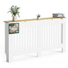 Heizkörperverkleidung 152x19x82 cm Heizkörperabdeckung Weißeiche - vuunot.com