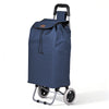 Aluminium Einkaufstrolley Treppensteiger, Trolly Einkaufswagen Klappbar, 2 Räder, Wasserdicht Oxford, 59L, Marineblau - vuunot.com
