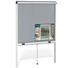 Insektenschutzrollo Fenster Aluminiumrahmen zuschneidbar  L130 x H160 cm Weiß - vuunot.com