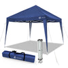 Pavillon 3x3m mit 4 Seitenteilen, Pop Up Faltpavillon, Faltbar Gartenzelt Partyzelt, Blau - vuunot.com
