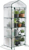 Gewächshaus Foliengewächshaus, 4 Etagen Treibhaus Gartenhäuschen Weiß 69x49x160cm - vuunot.com