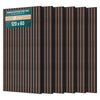 6er Set Akustikpaneele 120 × 60 × 2,1 cm, Akustik Wandpaneele in Holzoptik Dunkel-Eiche - vuunot.com