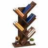 Bücherregal Baumform Standregal Bücher Regal 30x16x60 cm Braun - vuunot.com
