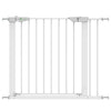 Türschutzgitter für Hunde Katzen 75-96 cm, Treppenschutzgitter, ohne Bohren, Weiß - vuunot.com