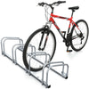 Fahrradständer für 4 Fahrräder, Boden und Wandmontage, Silber - vuunot.com