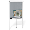 Insektenschutzrollo Fenster Aluminiumrahmen zuschneidbar  L80 x H130 cm Weiß - vuunot.com
