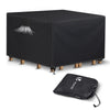 Abdeckung Gartenmöbel 420D Oxford Gewebe 135x135x73cm Schwarz - vuunot.com