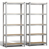 5-stufiges Schwerlastregal 2er Set, Regal Lagerregal Kellerregal 150x70x30cm - vuunot.com