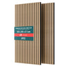 2er Set Akustikpaneele 120 × 60 × 2,1 cm, Akustik Wandpaneele in Holzoptik Hell-Eiche - vuunot.com