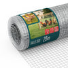 Drahtgitter 1x25m, Maschenweite 13 mm, Drahtstärke 0.7 mm, Verzinkt Silber - vuunot.com