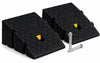2X Bordsteinrampe PP Tragbar Türschwellenrampe 13cm Hoch Schwarz