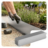20er Set verzinkt Metall Rasenkante Beeteinfassung 100×18 cm, Silber - vuunot.com