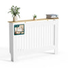 Heizkörperverkleidung 111x19x82 cm Heizkörperabdeckung Weißeiche - vuunot.com
