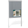 Insektenschutzrollo Fenster PVC Rahmen zuschneidbar  L100 x H160 cm Weiß - vuunot.com