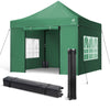 Pavillon 3x3m, Wasserdichter Faltpavillon, Faltbar Partyzelt mit 4 Seitenteilen, 4 Sandsäcke, Grün - vuunot.com