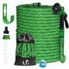 Flexibler Gartenschlauch 45m, Flexibel Wasserschlauch Dehnbarer mit 10 Sprühfunktionen, Grün - vuunot.com