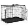 Hundekäfig Klappbar, Hundebox Auto mit Bodenschale, 92x58x64cm L - vuunot.com