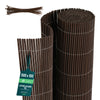 PVC Sichtschutzmatte Schilfmatte Sichtschutzzaun 100x500cm Weidenfarbe - vuunot.com