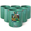 272 Liter Gartensack Gartenabfallsack mit Griffen, Laubsack für Grünabfall, 6er Set - vuunot.com