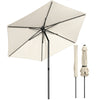 VOUNOT® Sonnenschirm 270 cm knickbar UV 50+ Sonnenschutz Gartenschirm Balkonschirm Beige - vuunot.com