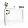 Heizkörperverkleidung 111x19x82 cm Heizkörperabdeckung Weiß - vuunot.com