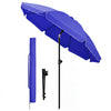Sonnenschirm Strandschirm 200cm mit Tragetasche und Bodenanker Blau - vuunot.com