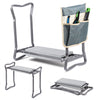 2in1 Kniebank für Gartenarbeit, Gartenhocker Klappbar, Grau - vuunot.com