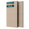 2er Set Akustikpaneele 120 × 60 × 2,1 cm, Akustik Wandpaneele in Holzoptik Weiß-Eiche - vuunot.com