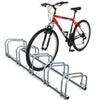 Fahrradständer für 5 Fahrräder, Boden und Wandmontage, Silber - vuunot.com