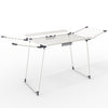 Klappbar Wäscheständer Flügelwäscheständer mit Wäscheklammern,  175 x 92 x 106 cm, Weiß - vuunot.com