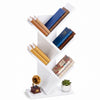 Bücherregal Baumform Standregal Bücher Regal 30x16x60 cm Weiß - vuunot.com
