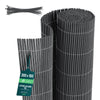 PVC Sichtschutzmatte Schilfmatte Sichtschutzzaun 160x300cm Anthracite - vuunot.com