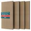 4er Set Akustikpaneele 120 × 60 × 2,1 cm, Akustik Wandpaneele in Holzoptik Hell-Eiche - vuunot.com