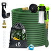 Flexibler Gartenschlauch 30m, Flexibel Wasserschlauch Dehnbarer mit 8 Sprühfunktionen & Spülmittelbehälter, Grün - vuunot.com