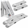 2 x Faltbare Auffahrrampe aus Verzinkter Stahl, Rutschfest Laderampen, 186 cm, Maximale Last 400kg - vuunot.com